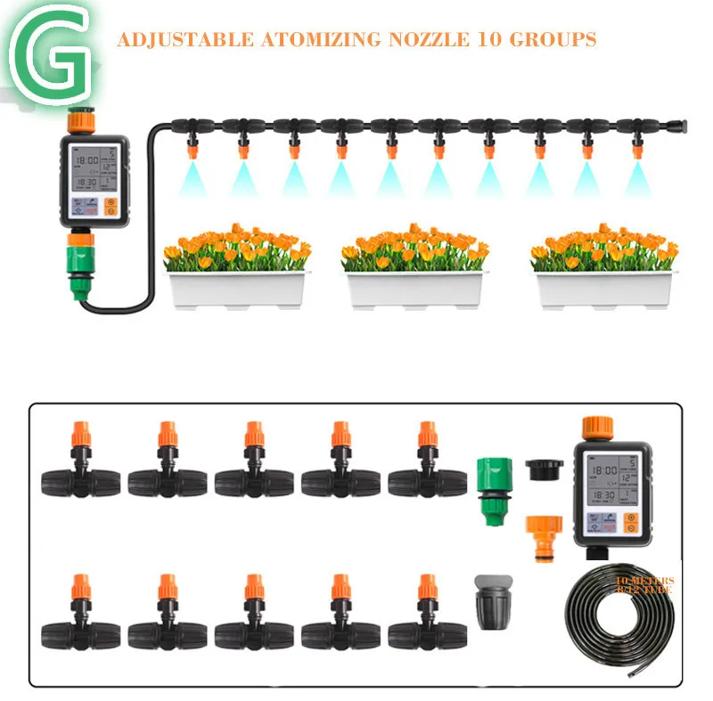 Новая система капельного орошения автополива, компоненты для полива растений, таймер автоматического полив растений