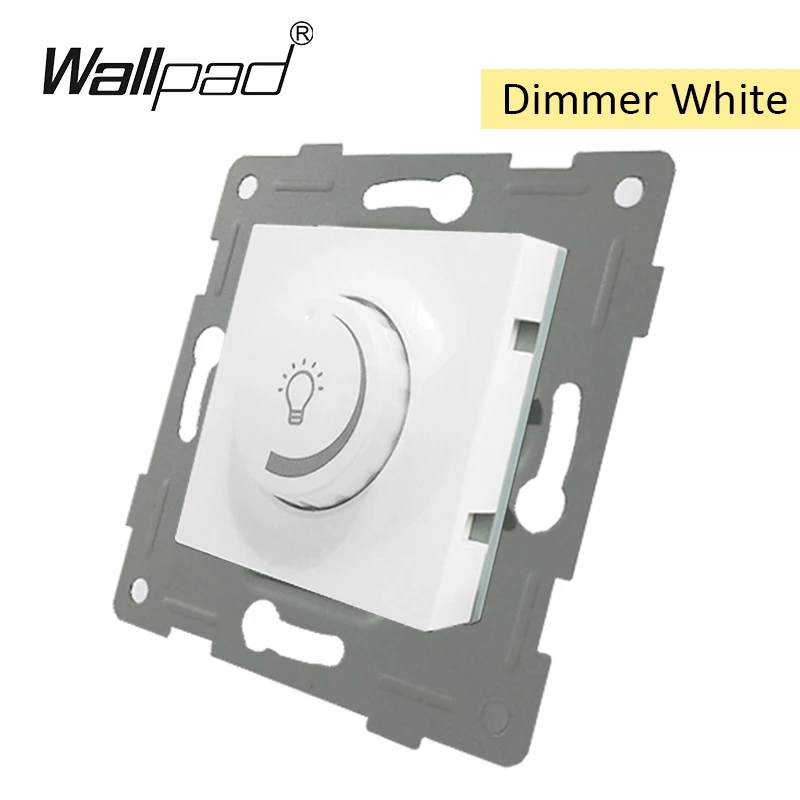 DIY ЕС функциональный ключ для модуля белый кнопочный переключатель и розетка с когтями монтажный Wallpad L6 серии - Цвет: Dimmer Switch