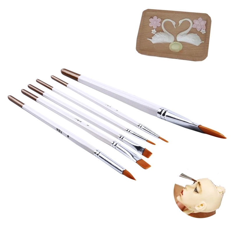 Cake decorating tools 6 pcs cake brush fondant tools pen tools