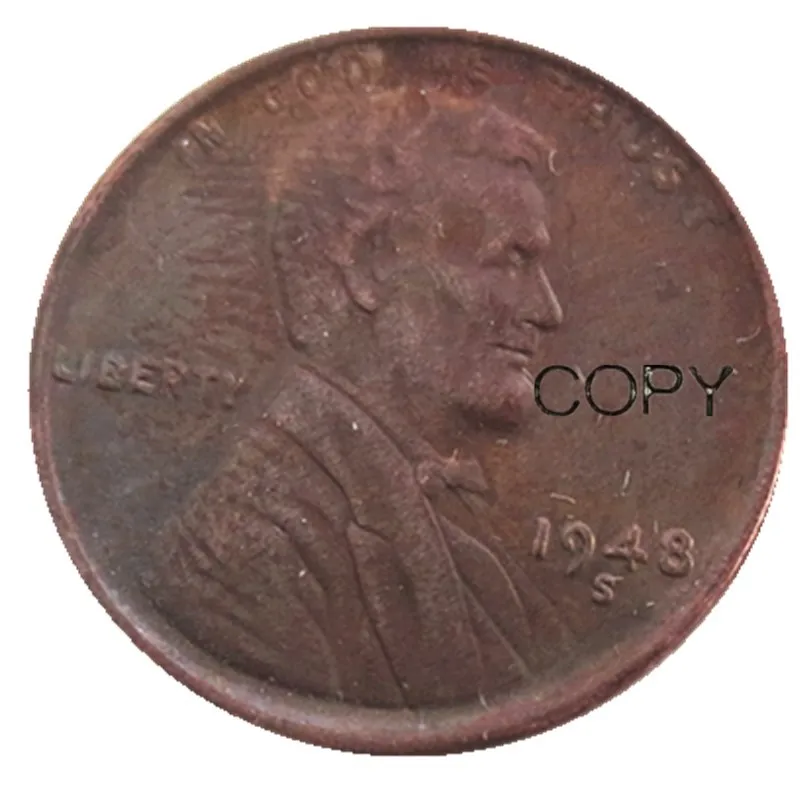 США один цент 1948 P/D/S копия монет