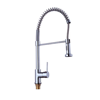 

Spring Kitchen Faucet Pull out Side Sprayer Single Handle Mixer Tap Sink Faucet 360 Rotation Kitchen Faucets