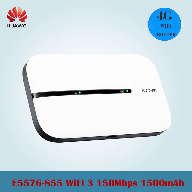 HUAWEI 4G Wi-Fi маршрутизатор 3 E5576-855 2 4 ГГц частота 150 Мбит/с 1500 мА/ч Мобильная компиляция