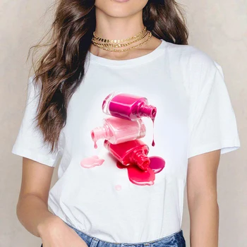 

Kawaii Fashion Printed T-shirt Painted Short Sleeve Lady Cute Clothing T Shirt Woman Graphic Top T-shirt Women Shirt Clothing