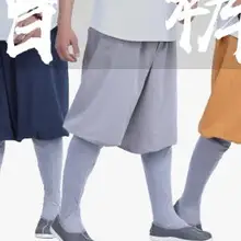 Летние и весенние штаны из хлопка с буддизм дзен, штаны для медитации, штаны для медитации, традиционные штаны для монахов кунг-фу, шаолин, красные/синие