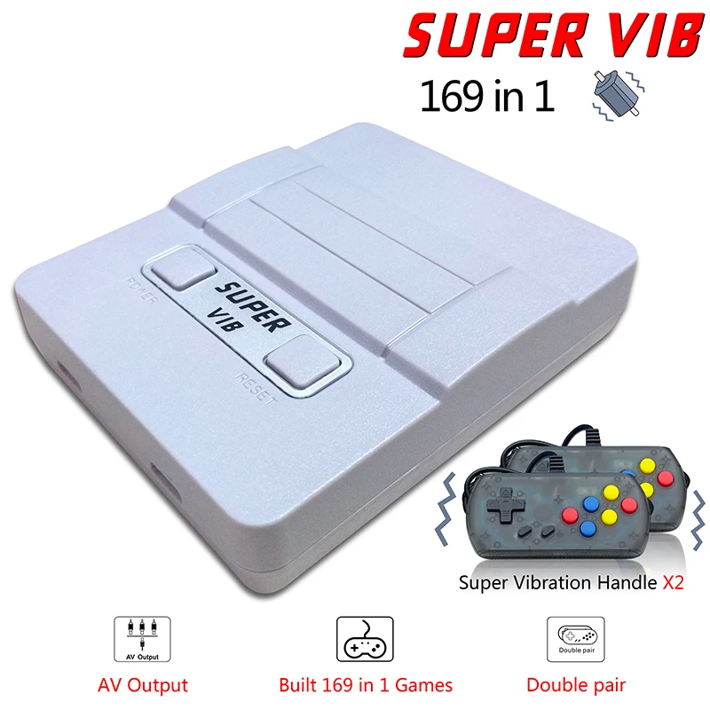 Супер VIB дешевая игровая ТВ-приставка семейная развлекательная игра коробка портативный файтинг плеер с 2 джойстиками