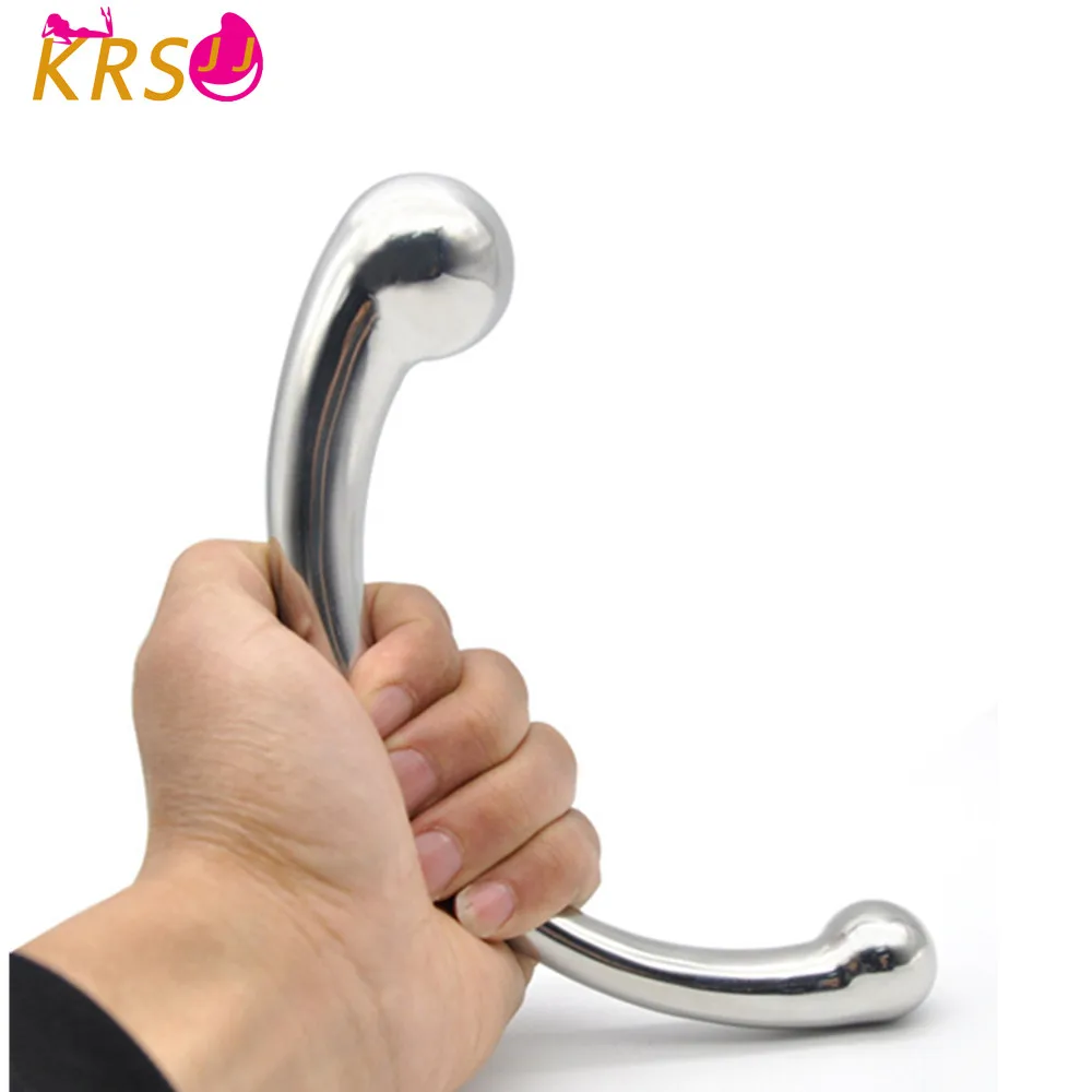 Stainless Steel G-Spot Wand Massage Stick Pure Metal Penis P-Spot Stimulation Anal Plug Dildo For Gay Men Toy Prostate Massager |