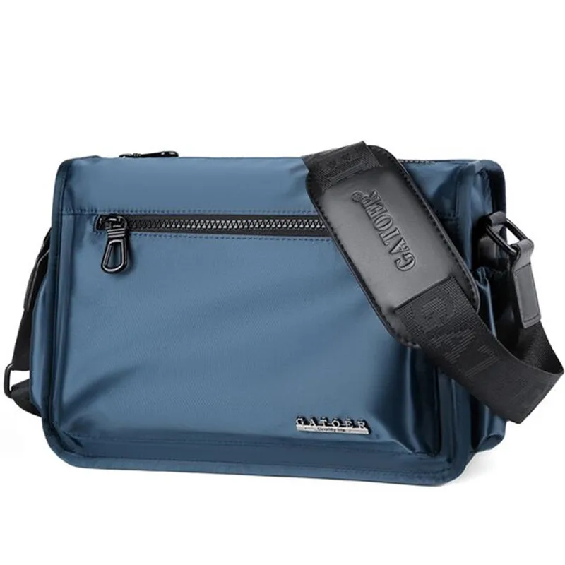 10 inch Fashion Men Oxford Bag Waterproof Casual Messenger Bags Male Cross Body Shoulder Business For Black Blue |