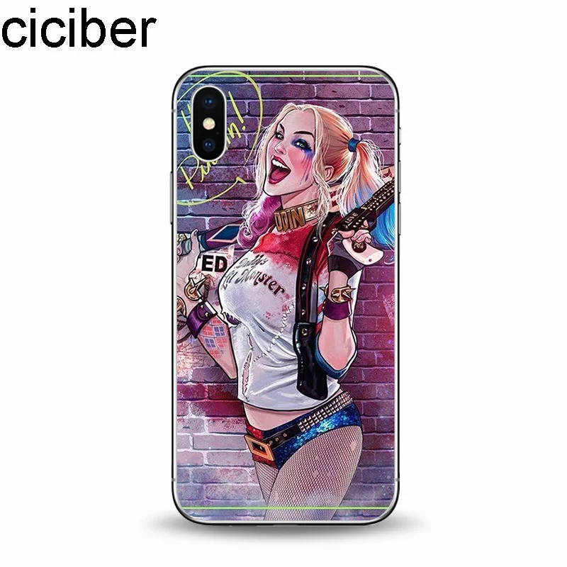 Ciciber отряд самоубийц Джокер DC Мягкий ТПУ чехол для телефона IPhone 11 Pro Max 6 6S 7 8 Plus X XS XR