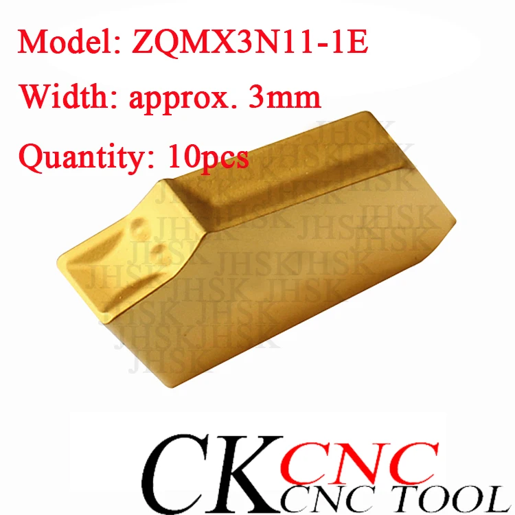 10 шт. ZQMX3N11-1E YBC251 3 мм CNC с одной головкой слот лезвие карбида вставки SP300 специально