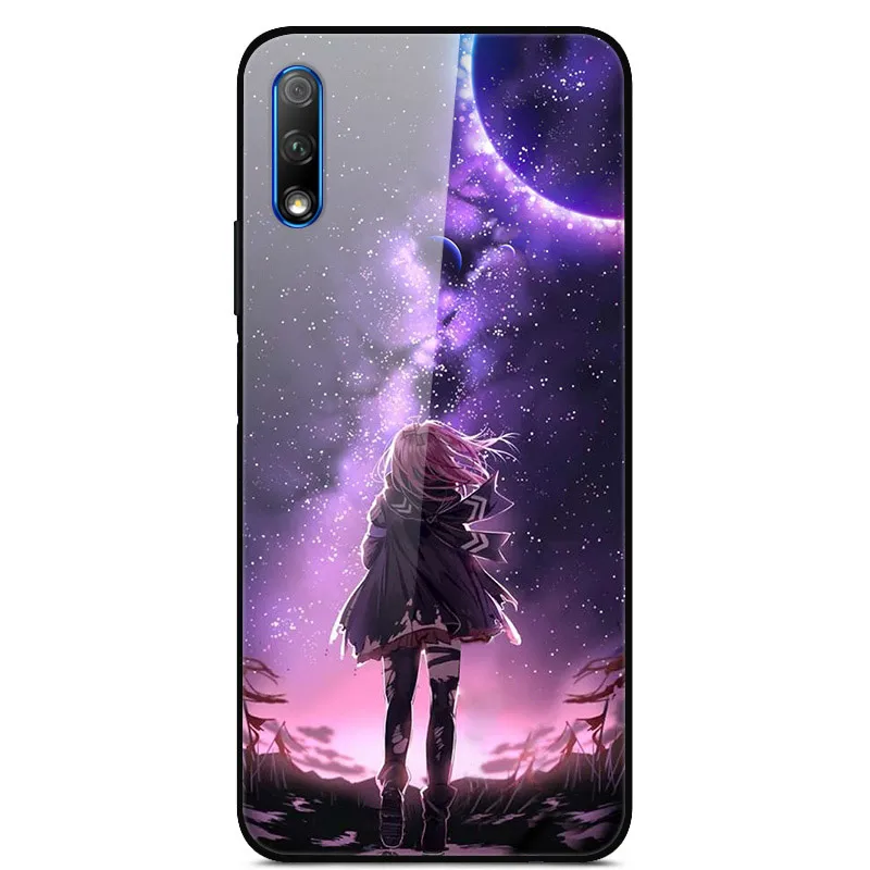 Прозрачный Для huawei Honor 9X чехол, силиконовый бампер, жесткий, закаленное покрытие для huawei Honor 9X x9, китайская версия, стеклянный чехол Honor9X 9 X Funda - Цвет: Прозрачный