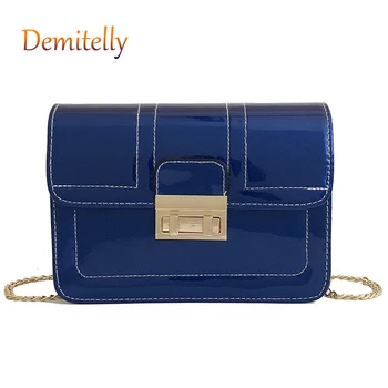 

Fashion Patent Leather Women's Small Square Bag Shiny Multifunctional Single Shoulder Messenger Bag Luxury Ladies Handbag Wallet