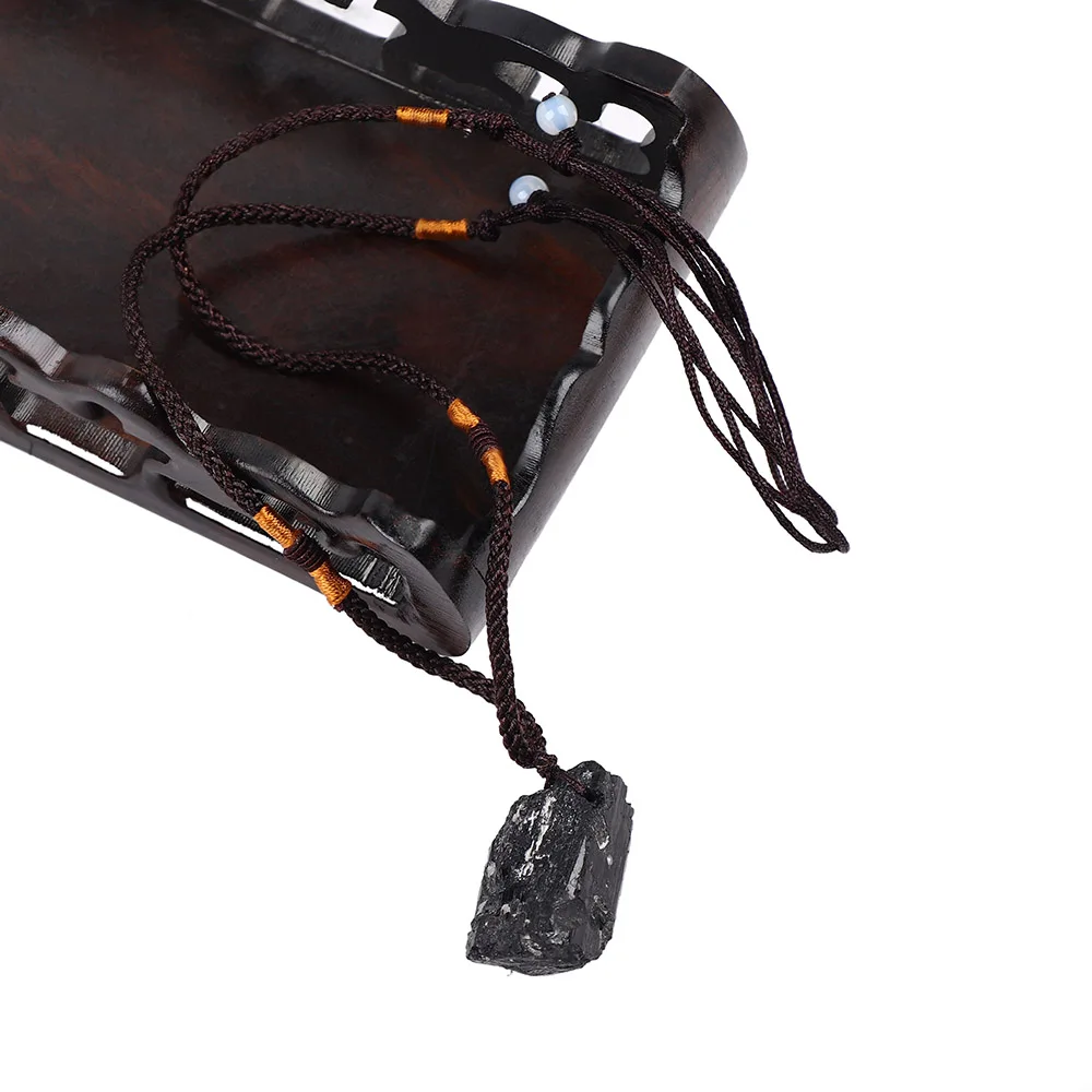 1 шт. натуральный кристалл черный турмалин камень кулон черный турмалин Камень руды образец модные ювелирные изделия аксессуары подарок