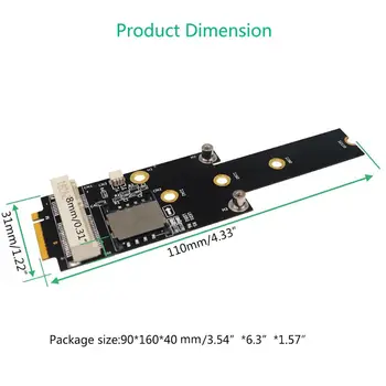 

M.2 2242 2280 22110 NGFF key M to Mini PCI-E Adapter With SIM card Slot for WiFi/WWAN/LTE Module 3G/4G Net work For PC