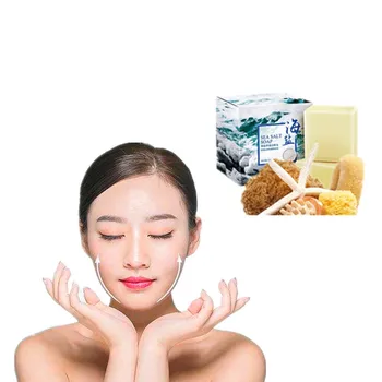 

Whitening salt bath, moisturizing soap, sea salt bath shampoo, makeup removal, deodorization and odor removal facial soap