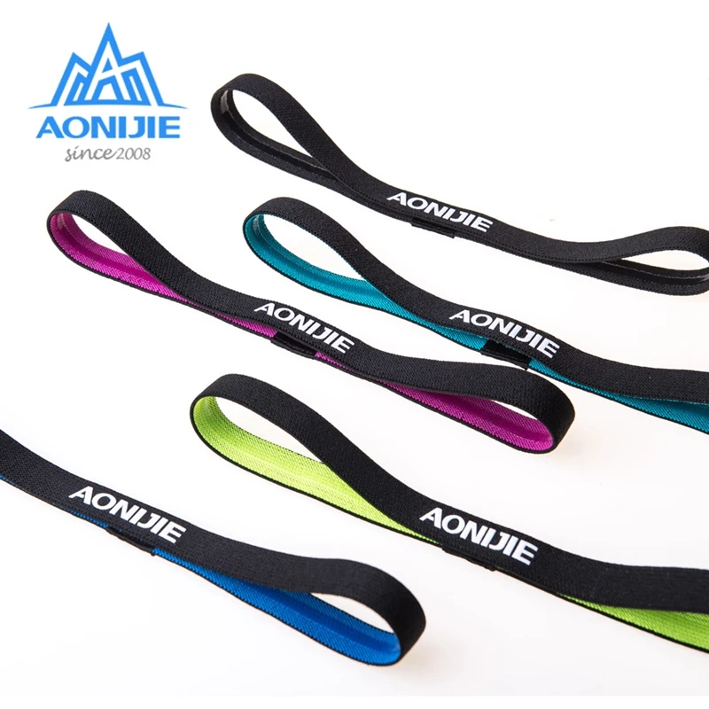 Спортивная повязка на голову Aonijie унисекс для бега йоги Нескользящая силиконовая