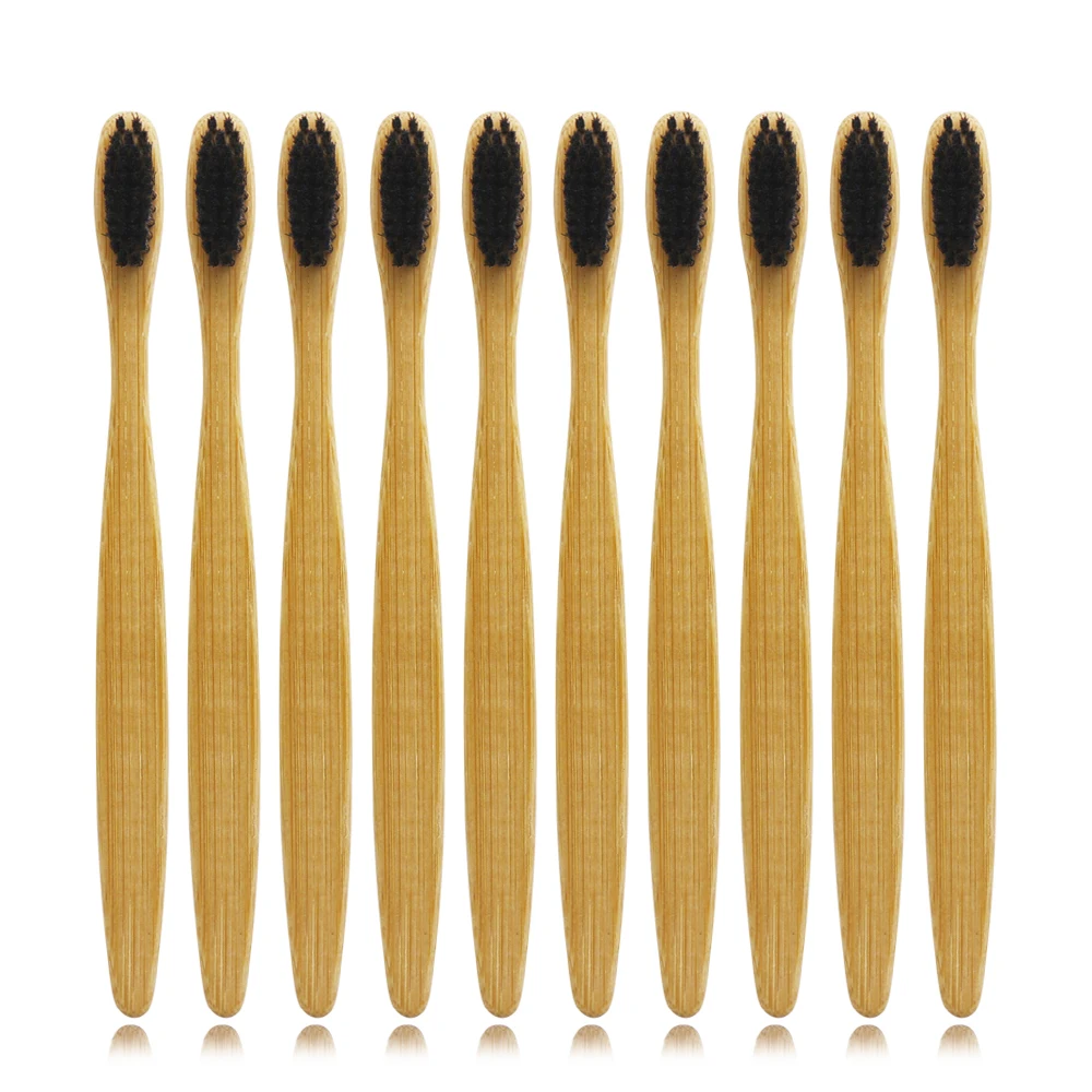 10 шт./лот DR. Идеальная мягкая щетина для взрослых Экологичная бамбуковая зубная щетка для ухода за полостью рта