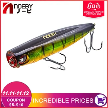 

2019 pesca fishing bait china floating popper fishing wobblers 105mm 24g topwater for fishing seabass seawater hunthouse