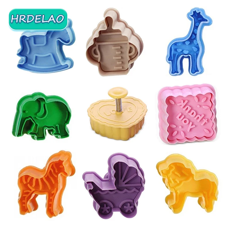 Play Dough Tools Slime Kit Modelling Clay 4pcs 3D Slimes Mold Tool Sets For Children