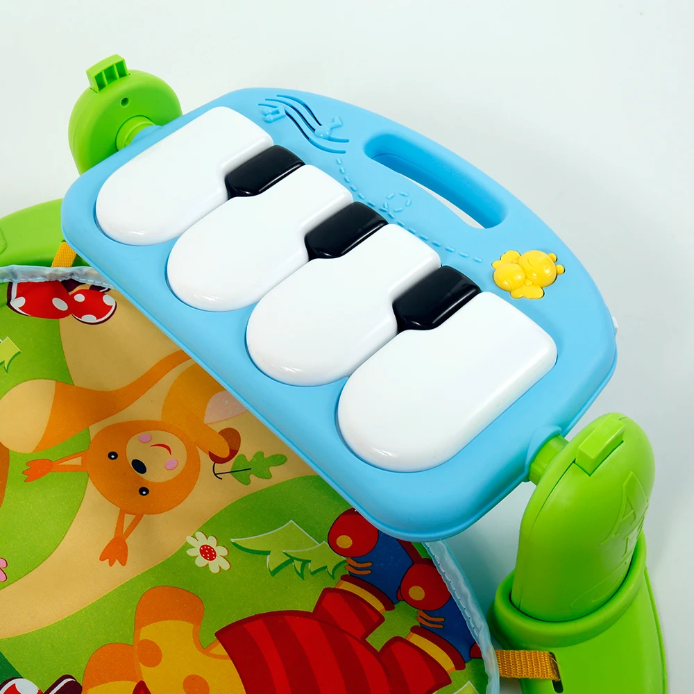 Детский Игровой музыкальный коврик детский коврик для обучения с клавиатурой пианино и милым животным ковриком детский коврик для ползания игрушки
