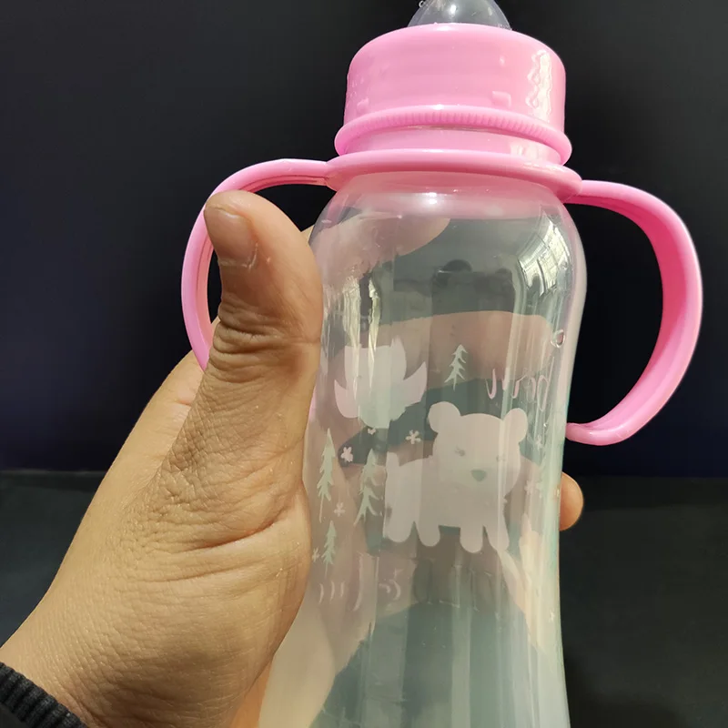 Water Bottle Milk Bottle Feeding Bottle Glass Milk Bottle Baby Feeding Utensils 120ML/240ML Newborn Children Infant Baby Boy Girl Wide Mouth PP Feeding Bottle Drinking Water Breast-like Feeding
