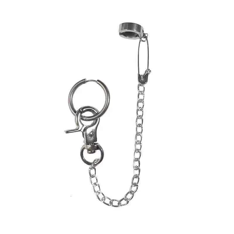 Коллекция готических заколок и цепочек женские серьги в стиле панк длинные