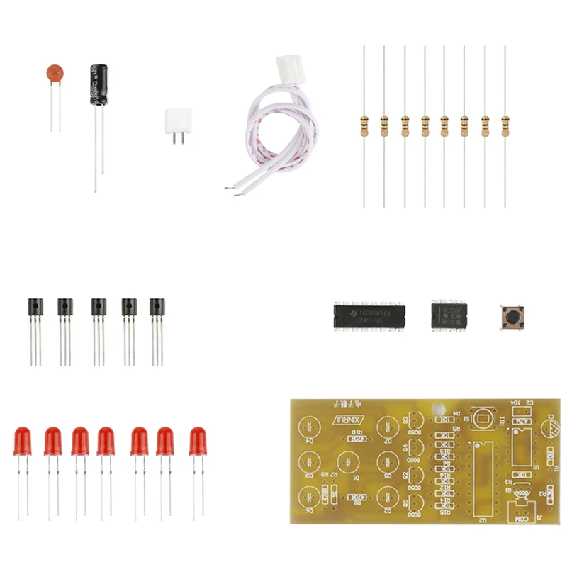 Новый набор 74x35 мм Dice Kit Professional 4 5-5 в красный светодиодный гаджеты DIY электронный