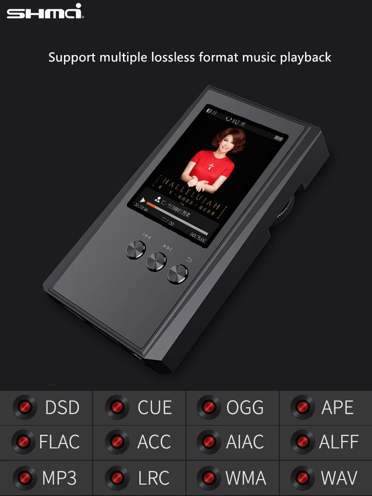 Shmci C6 hifi MP3 музыкальный плеер Автомобильный Портативный DSD256 DAC декодирование HD