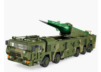 

Military Anti carrier weapon DF-17 Supersonic Ballistic Missile Launching vehicle Model Building Blocks Bricks Toys For Children