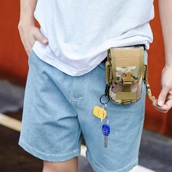 

New Hunting Camouflage Molle Bag Tactical Army Phone Holder Sport Waist Belt Case Waterproof EDC Sport Outdoor Camo Bags