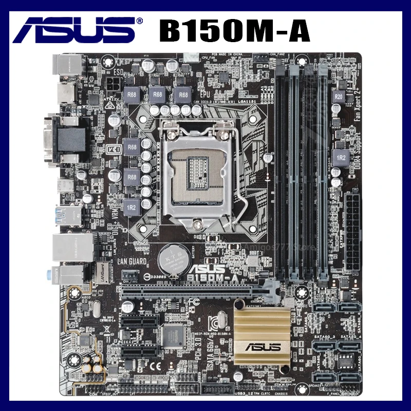 Brobrygge Taxpayer forberede Asus B150m-a Motherboard Lga1151 Ddr4 64gb Pci-e 3.0 Intel B150 Pci-e 3.0  Sataiii Original Desktop Asus B150m-a Mainboard - Motherboards - AliExpress