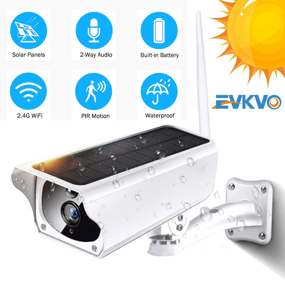 Солнечная панель WIFI камера 1080P HD безпроводная батарея ip наружная IP67