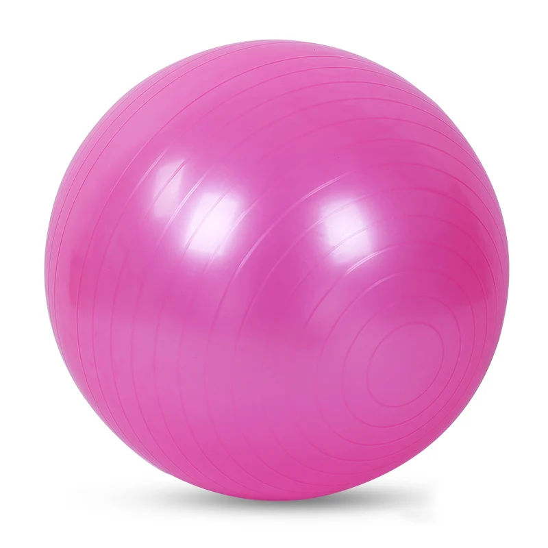 Спортивные мячи для йоги, тренажерного зала, фитнеса, железное встряхивание, баланс, тренировка, облегчение боли, массажные мячи, тренировочный инструмент, 55 см, 65 см, 75 см - Цвет: pink 55cm