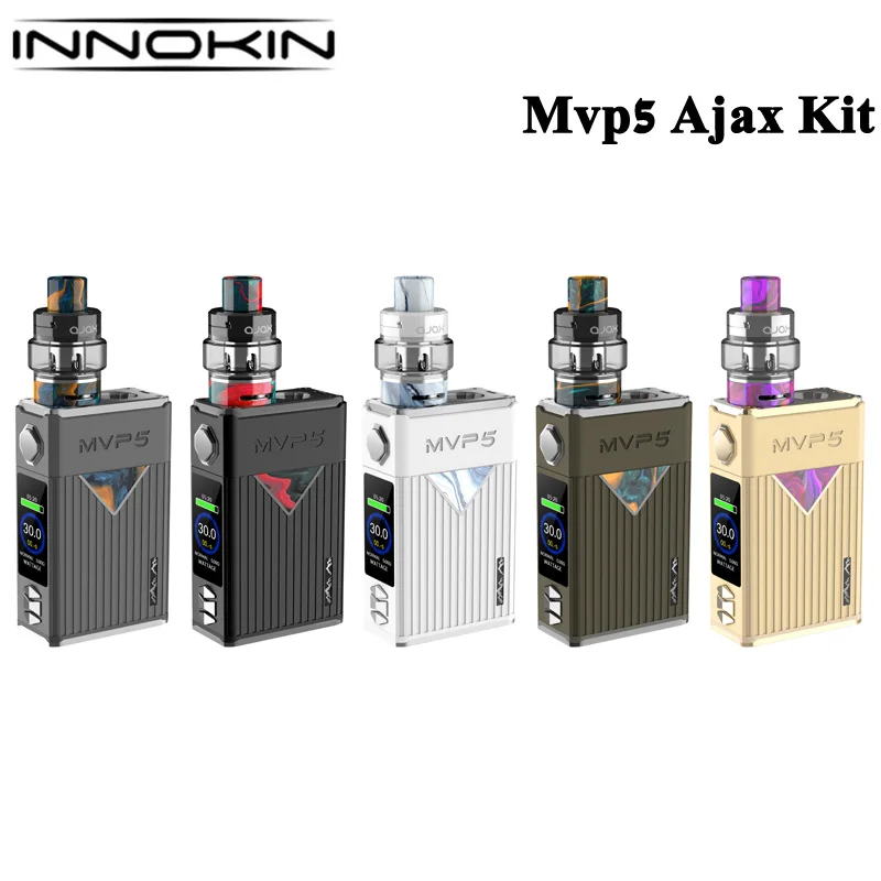 Original Innokin MVP5 Ajax Kit de MVP5 Mod 5200mAh Vape 6 W-120 W 5ml Ajax tanque con Plex3D matriz bobina E cigarrillo vaporizador