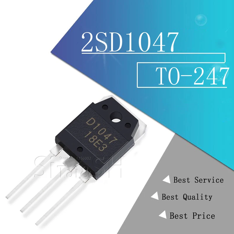 5 шт./лот новые транзисторы 2SD1047 D1047 12A/140V TO-247 | Электронные компоненты и