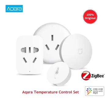 

Clearance Aqara Temperature Control Set Smart Home Air Conditioner Controller Temperature Humidity Sensor Wireless Switch Outlet