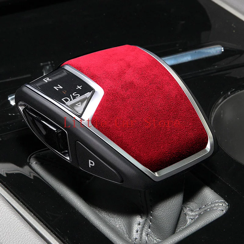 

Alcantara Suede Car Gear Shift Knob Cover Handle Sticker Interior Trim For Volkswagen Touareg 19-21 Accessories