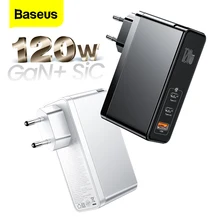 Baseus – chargeur GaN SiC USB 120W PD type-c, Charge rapide 4.0 QC3.0, pour iPhone 12 Xiaomi Macbook