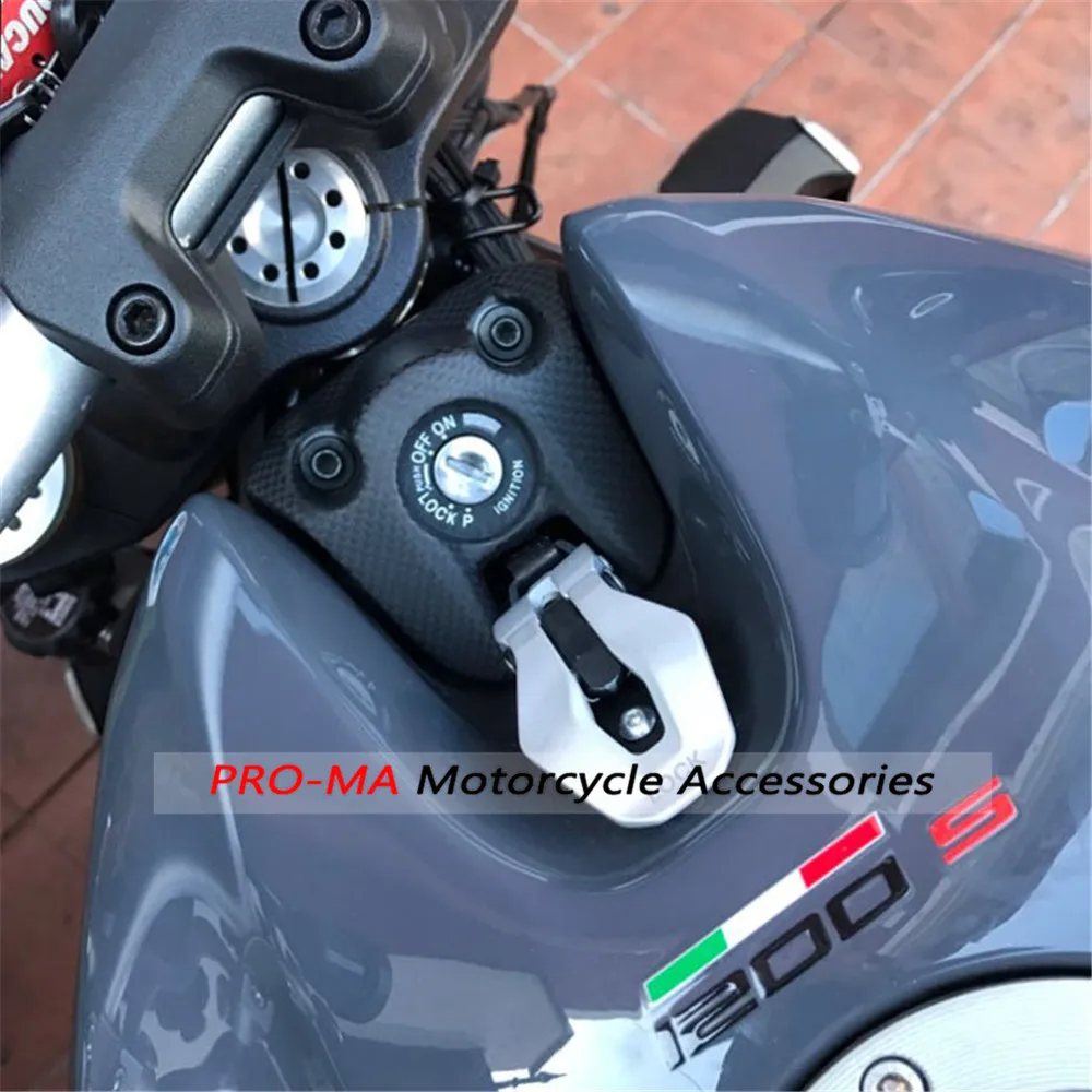 Чехол для ключа мотоцикла из углеродного волокна Ducati Monster 797821 2018 + 1200 (S) 2017 простой