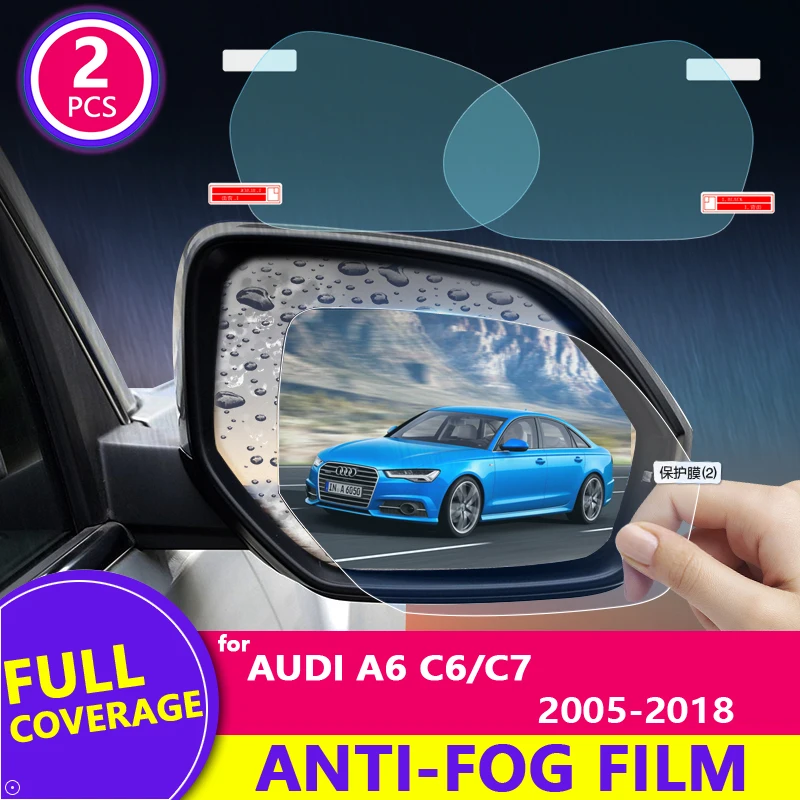 Полноэкранная противотуманная непромокаемая пленка для Audi A6 C6 C7 2005 ~ 2018 4F 4G