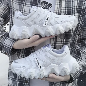 

Thick Bottom Daddy Shoes Men 2020 Spring and Autumn New Wild Male Platform Casual Shoes Men Tenis Masculino Adulto