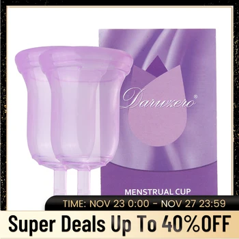 

2pcs Feminine Hygiene Menstrual Cup Menstrual Period Cup Liquid Silicone Menstrual Cup Menstrual Collector for Women Lady Care