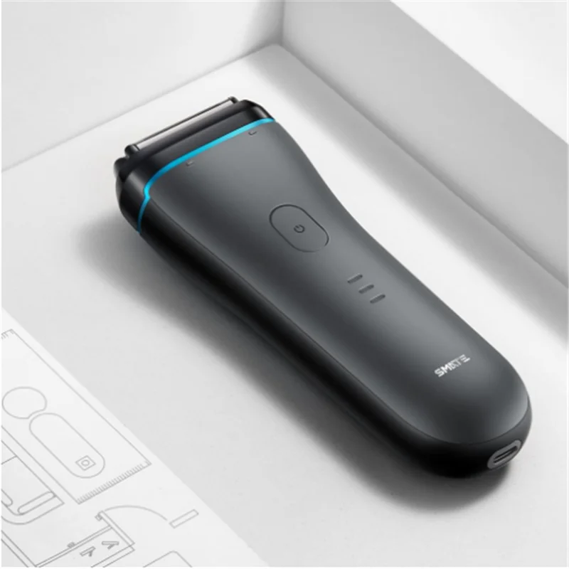 Xiaomi Mijia Smate, электрическая Мужская бритва, возвратно-поступательная, 3 лезвия, электрическая i-Shaver, 3 минуты, быстрая зарядка, бритва, сухая/влажная, водонепроницаемая