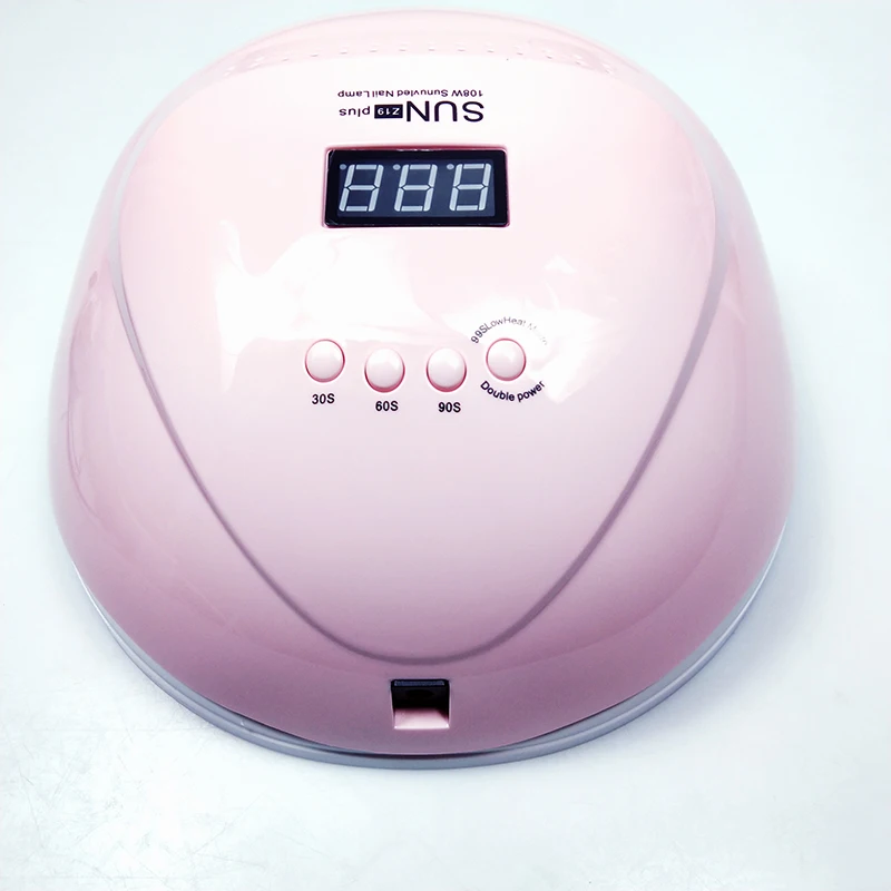  SUNZ 19 Plus UV LED Nail Dryer 108W Gel Polish Curing Lamp with Bottom Timer LCD Display Quick Dry  - 4000264371825
