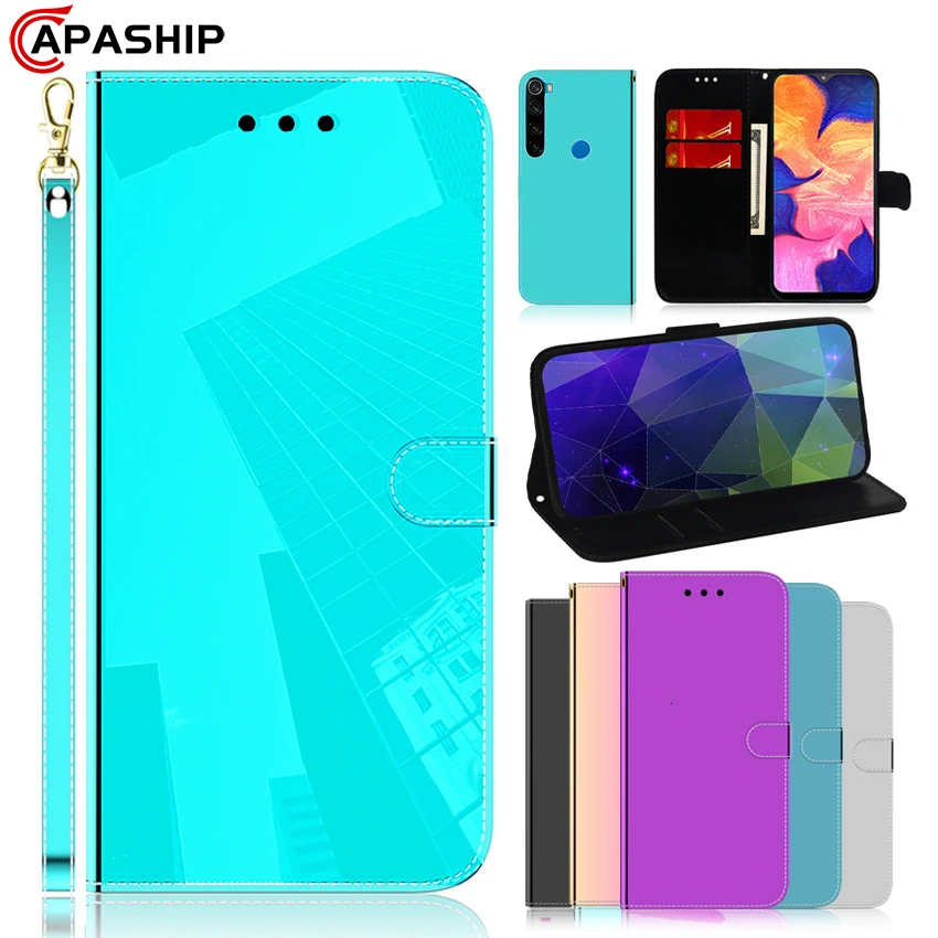 

Mirror Flip Case For RedMi Note 8 Pro 8Pro 7 7S 7A 8A K20 Pro Y3 Leather Wallet Cover For XiaoMi Mi A3 CC9E 9T Cases New PU Bags