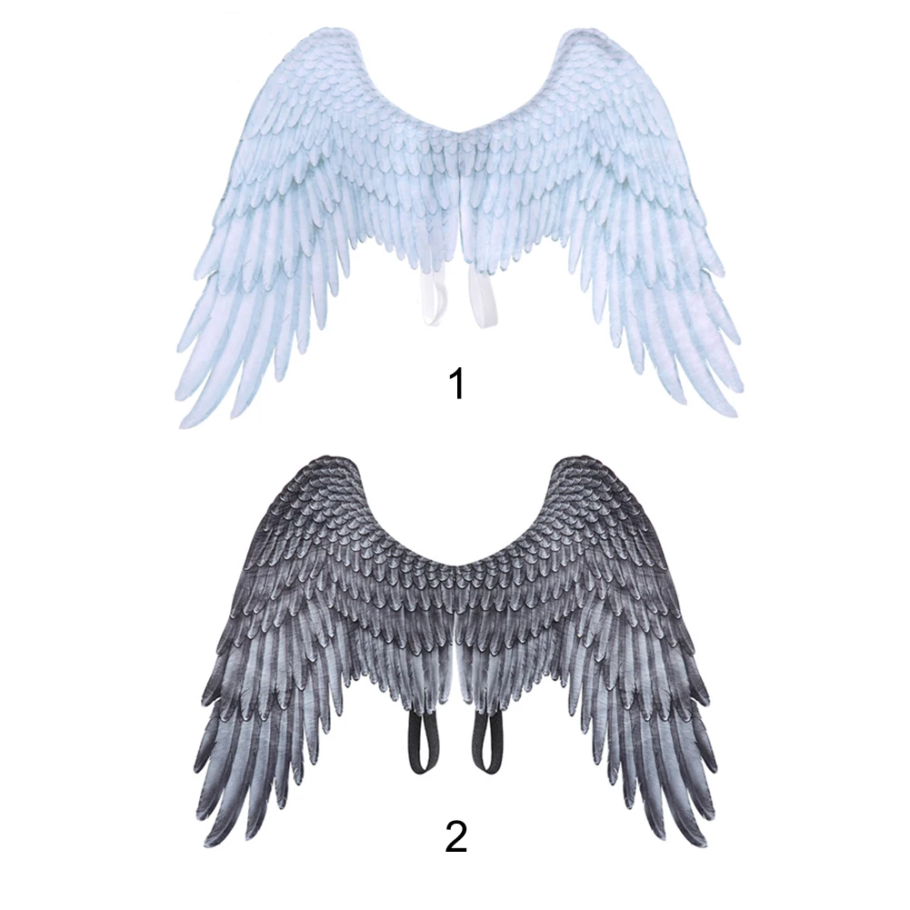 

Carnival Party Cosplay Wedding Costume Props Mardi Gras Adult Unisex Angel and Devil Wings Halloween Adult Girl Angel Cosplay