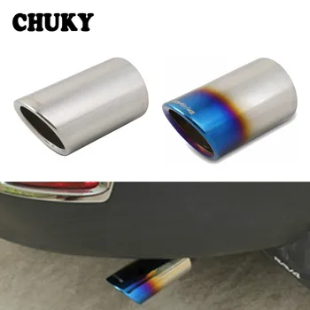 

1PCS Stainless Steel Car Exhaust Tip Muffler Pipe Cover For Toyota Rav4 2009 2010 2011 2012 2013 2014 Auto Accessories RAV 4