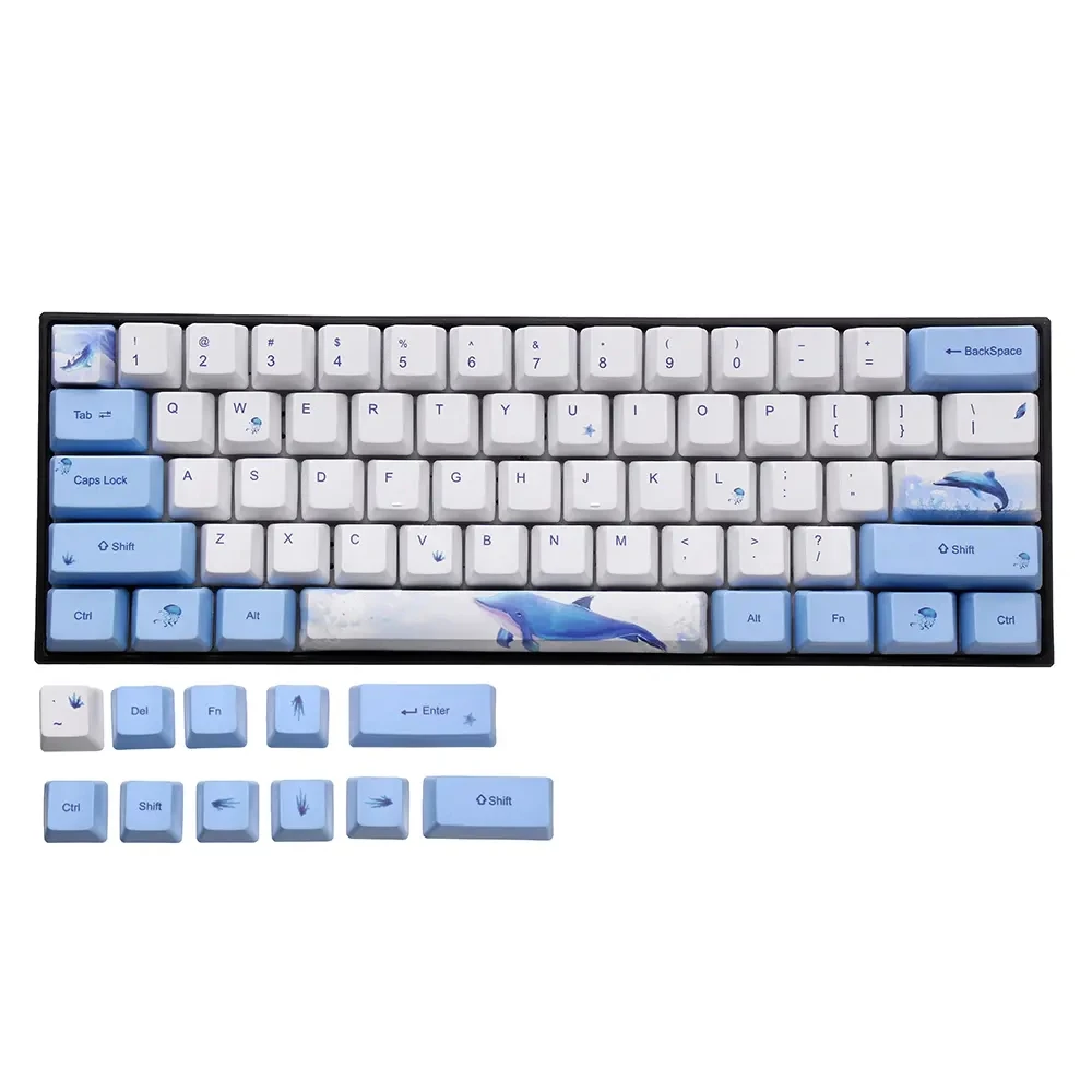 OEM профиль PBT Сублимация китов Keycap для 60% Anne pro 2 Royal Kludge RK61 Geek GK61 GK64