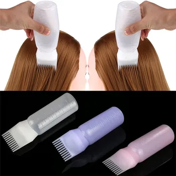 

120ML Hair Dye Bottle Applicator Brush Dispensing Salon Hair Coloring Dyeing Gift For Girls 17*4.5cm