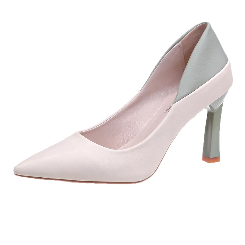 

Sexy Bride Party mid Heel Pointed toe Shallow mouth High Heel Shoes Women shoes Sexy Concise Elegant Women's High Heels U14-41