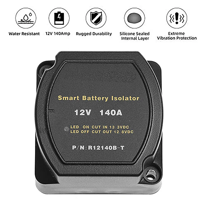12V 140A Voltage Sensitive Relay Battery Isolator Automatic Charging Relay Car Accessories Car Battery